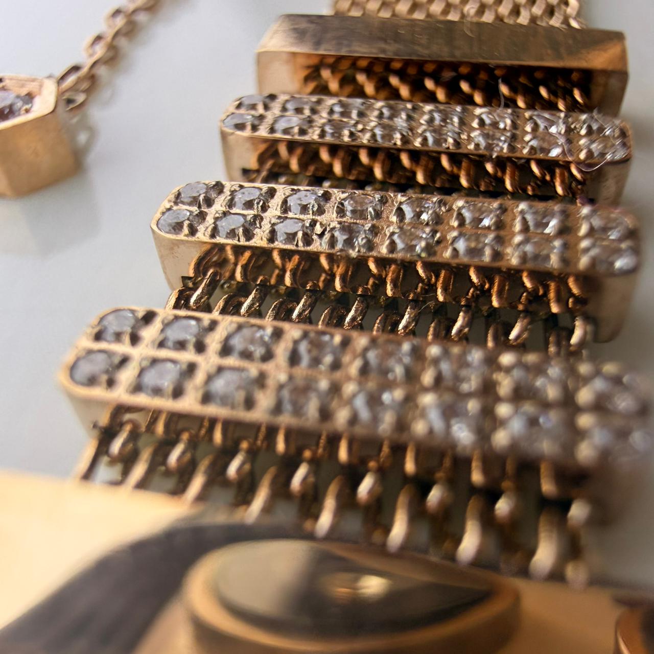 Rose Gold Collier CHAHDA  et Gourmette HSIRA Premier Qualité